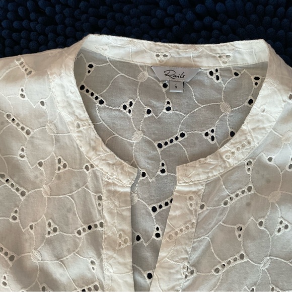 RAILS White Eyelet Long-Sleeve Peasant Dress-NWOT - Picture 15 of 15